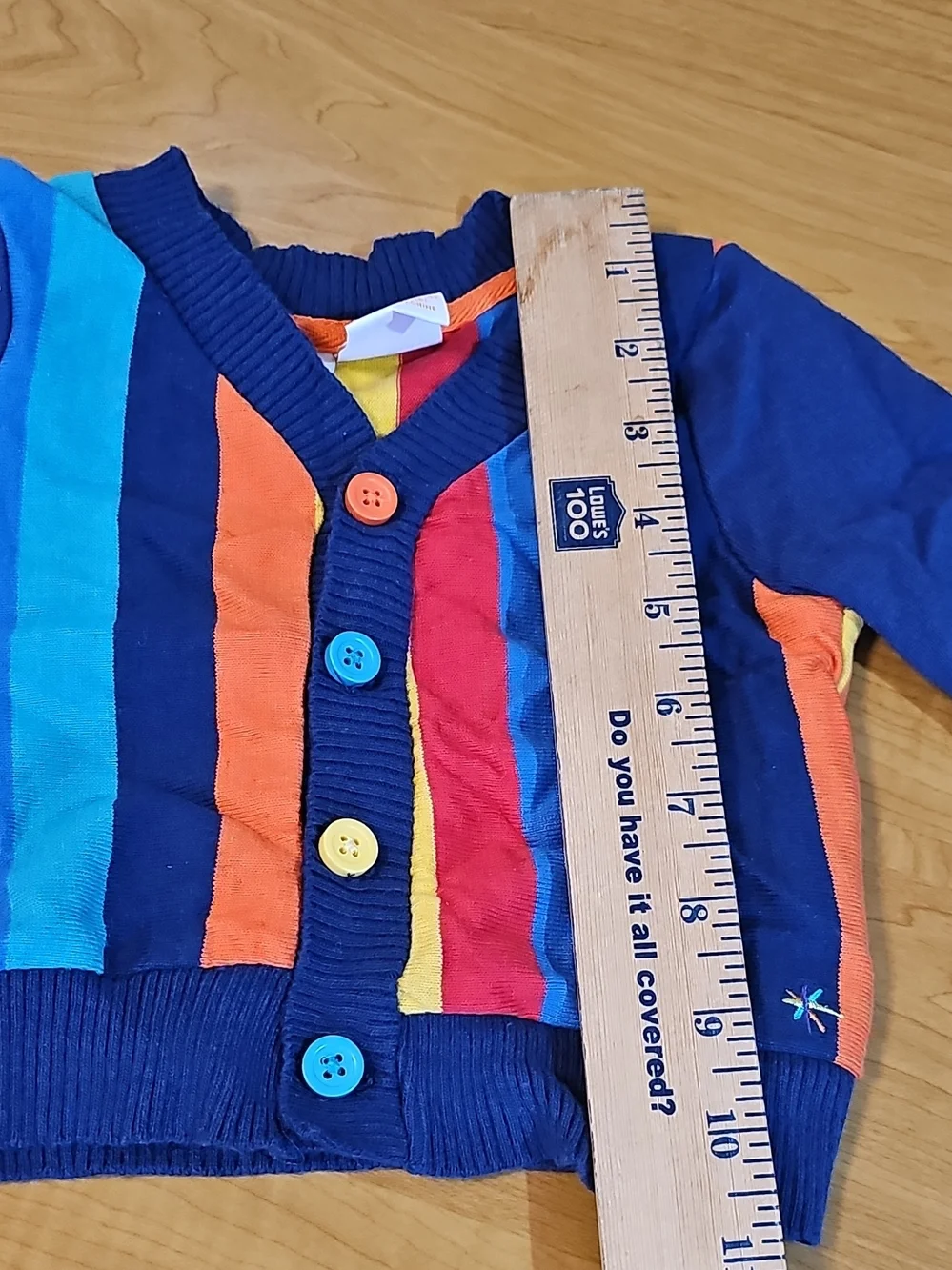 Babies' Striped Hooded Sweater - Blue, Forest Green, Orange, Yellow, Red, Cream